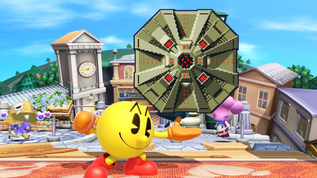 Pac-Man amiibo using taunts.