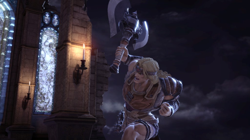 Simon Belmont lobbing his Axe.